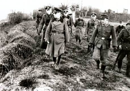Inspection des défenses de plages par Rommel en avril 1943